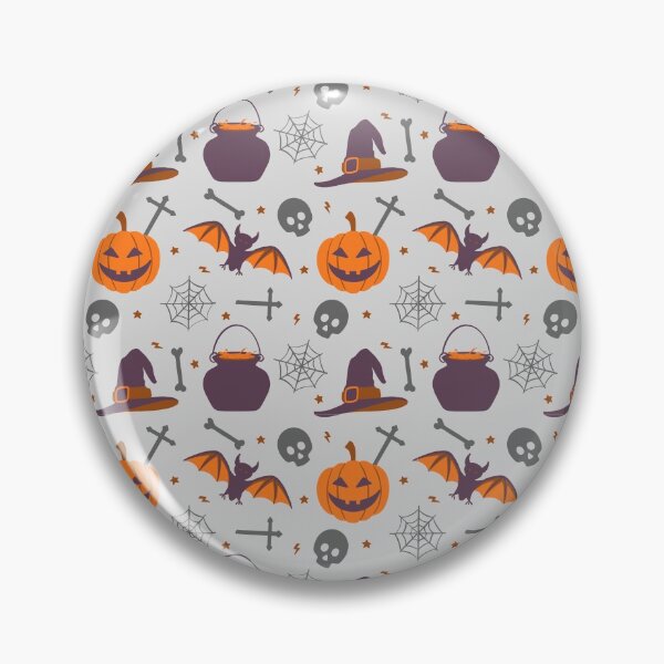 Item preview, Halloween scary Ghost Owl Black Cat Candy Lollipop Old Hose Pumpkin Seamless Pattern designed and sold by NOorYES.