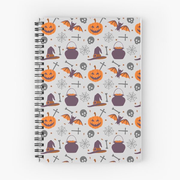 Item preview, Halloween scary Ghost Owl Black Cat Candy Lollipop Old Hose Pumpkin Seamless Pattern designed and sold by NOorYES.