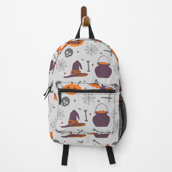 Item preview, Halloween scary Ghost Owl Black Cat Candy Lollipop Old Hose Pumpkin Seamless Pattern designed and sold by NOorYES.