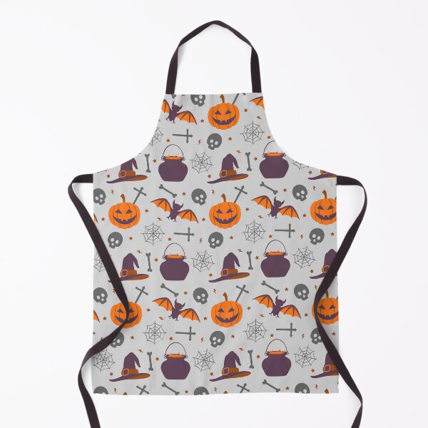 Item preview, Halloween scary Ghost Owl Black Cat Candy Lollipop Old Hose Pumpkin Seamless Pattern designed and sold by NOorYES.