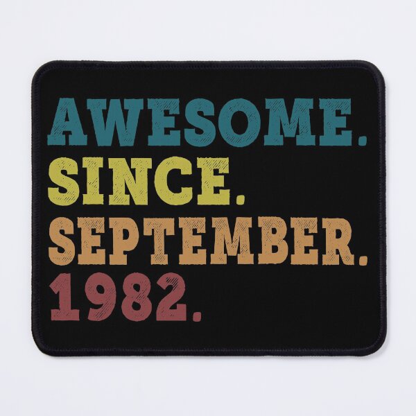 Item preview, Awesome Since September 1982 Retro Vintage 39th Birthday Gift designed and sold by designbychow.