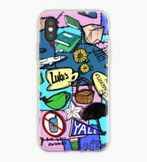 Gilmore Girl Pattern blue iPhone Case