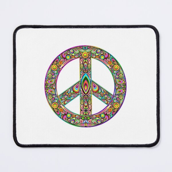 Item preview, Peace symbol brightly decorated designed and sold by headpossum.