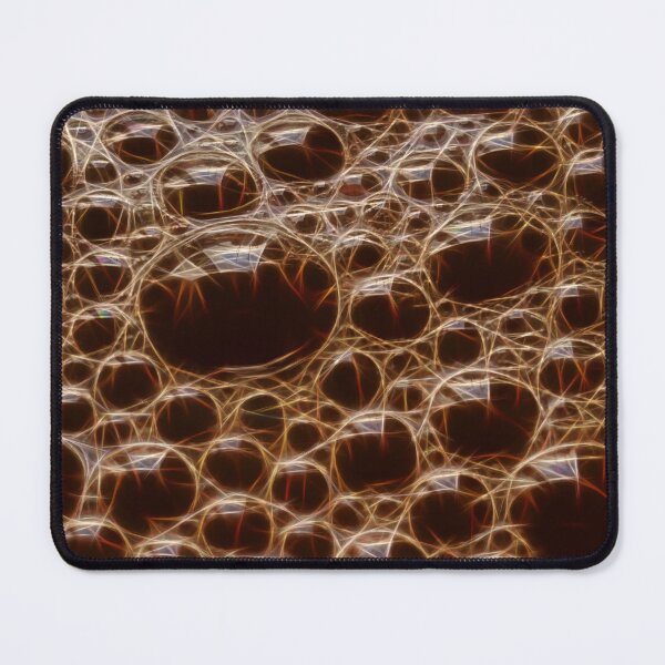 Item preview, many temporary frothy brown coffee bubbles designed and sold by mister-john.