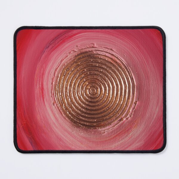 Item preview, Red sunrise Sun abstract painting by Ksavera designed and sold by KsaveraArt.