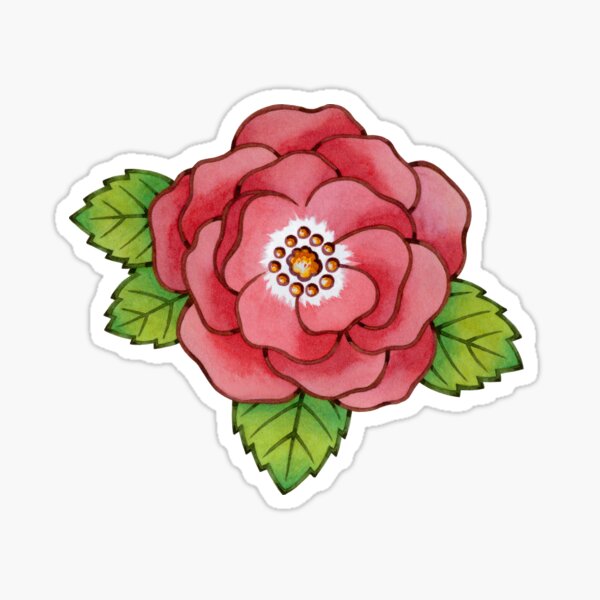 Alpen Rose Design Sticker