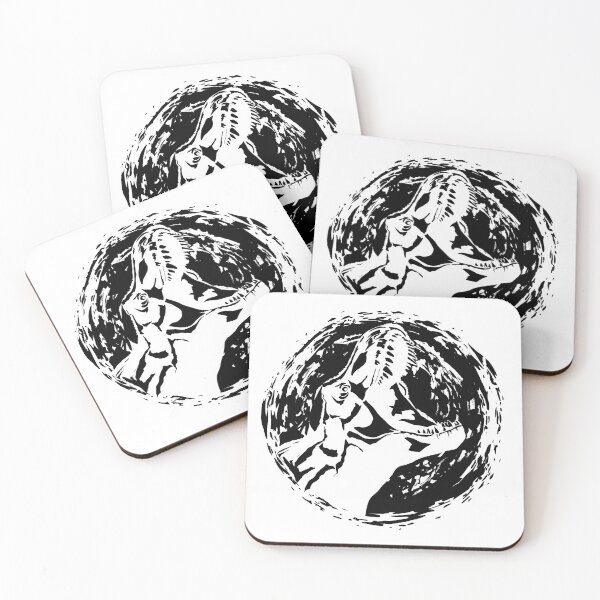 Item preview, dinosaur on the moon, te-rex designed and sold by lucky-fern.