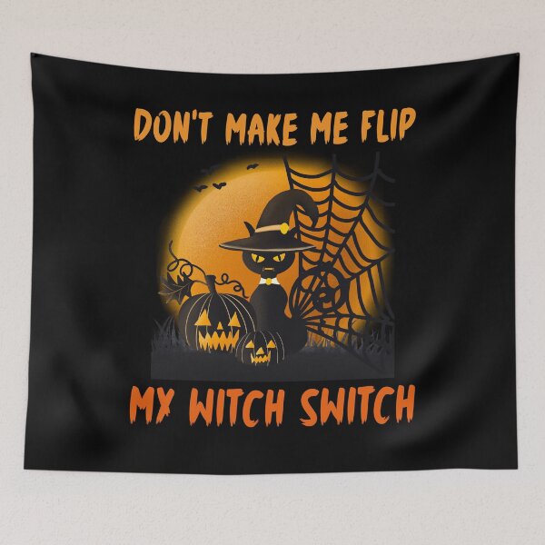 Item preview, Don't Make Me Flip My Witch Switch Cat designed and sold by Fabvity.