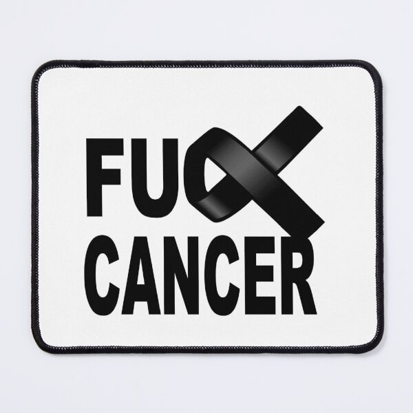 Item preview, Fuck Cancer with black ribbon for awareness and fighting disease designed and sold by headpossum.