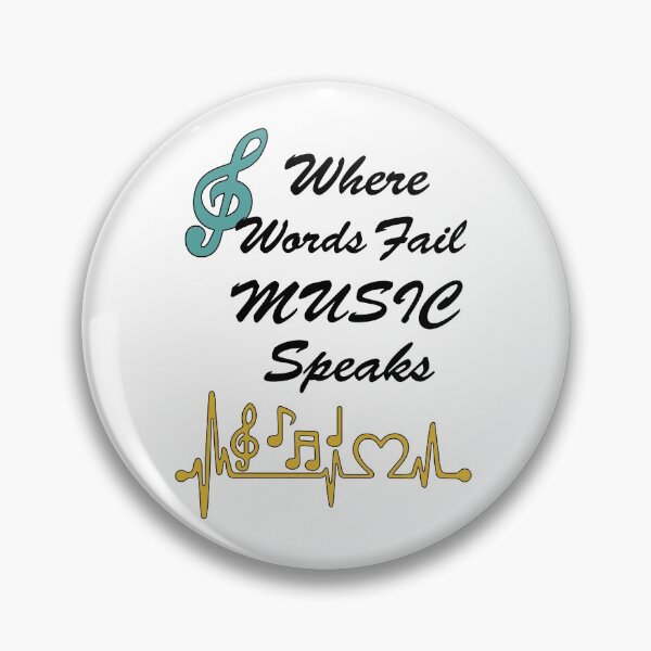 Item preview, Where Words fail Music Speaks designed and sold by Faizacreations.