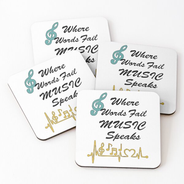 Item preview, Where Words fail Music Speaks designed and sold by Faizacreations.