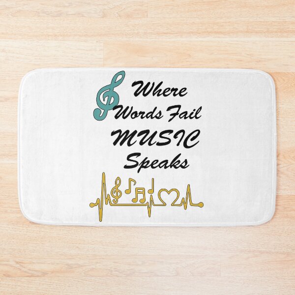Item preview, Where Words fail Music Speaks designed and sold by Faizacreations.