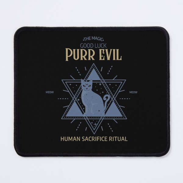 Item preview, The Magic Good Luck Purr Evil Human Sacrifice Ritual Design designed and sold by Artpace.