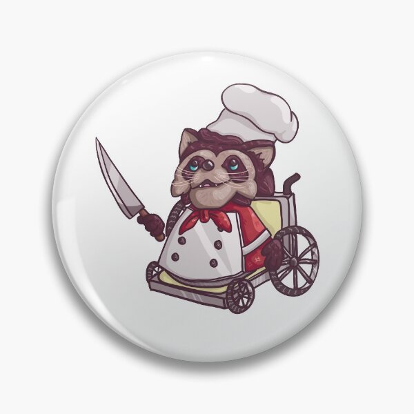 Item preview, Cooking With Teammates Is Very Fun Overcooked Game  Wheelchair Raccoon Chef Premium Berlin designed and sold by FolgeOvercooked.