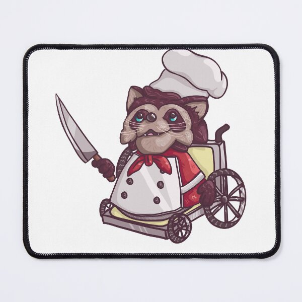 Item preview, Cooking With Teammates Is Very Fun Overcooked Game  Wheelchair Raccoon Chef Premium Berlin designed and sold by FolgeOvercooked.