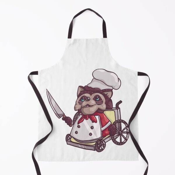 Item preview, Cooking With Teammates Is Very Fun Overcooked Game Wheelchair Raccoon Chef Premium Berlin designed and sold by FolgeOvercooked.