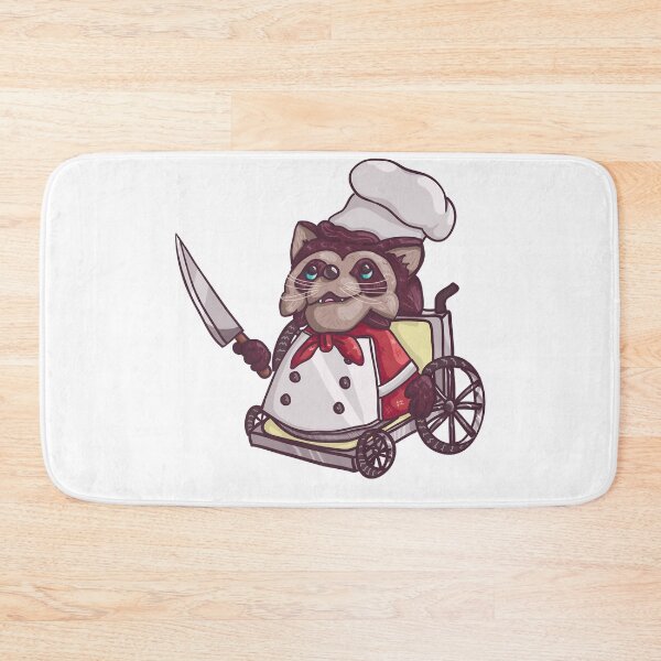 Item preview, Cooking With Teammates Is Very Fun Overcooked Game  Wheelchair Raccoon Chef Premium Berlin designed and sold by FolgeOvercooked.