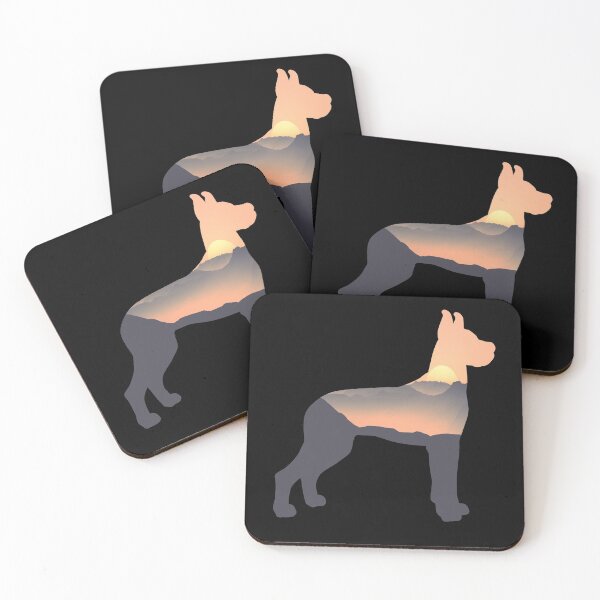 Item preview, Great Dane Dog Silhouette Sun Mountain Gift designed and sold by alaechamlal.