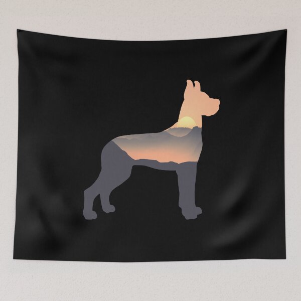 Item preview, Great Dane Dog Silhouette Sun Mountain Gift designed and sold by alaechamlal.