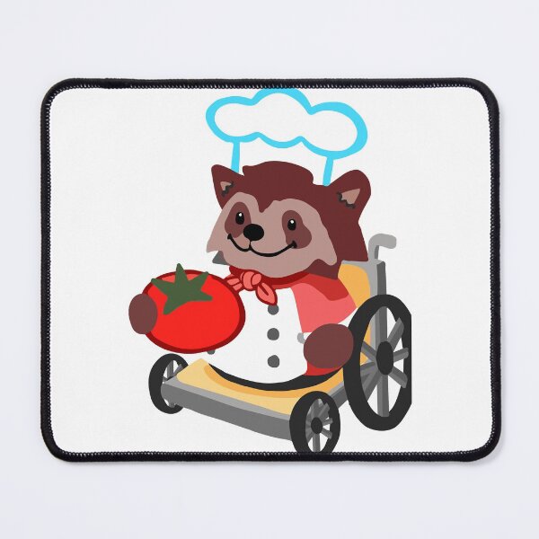 Item preview, Cooking With Teammates Is Very Fun Overcooked Game Wheelchair Raccoon Chef Rave Acid designed and sold by FolgeOvercooked.
