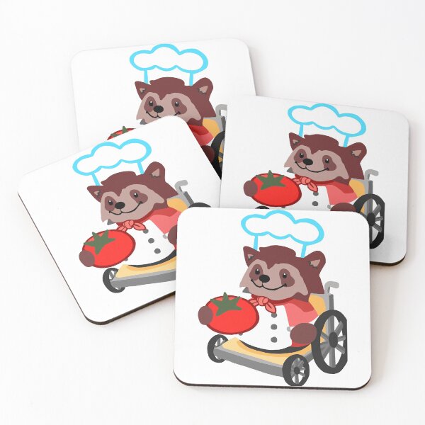 Item preview, Cooking With Teammates Is Very Fun Overcooked Game  Wheelchair Raccoon Chef Rave Acid designed and sold by FolgeOvercooked.