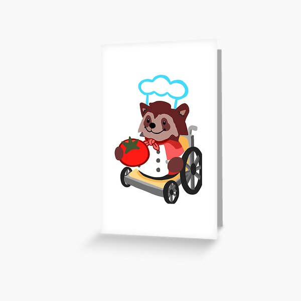 Item preview, Cooking With Teammates Is Very Fun Overcooked Game  Wheelchair Raccoon Chef Rave Acid designed and sold by FolgeOvercooked.