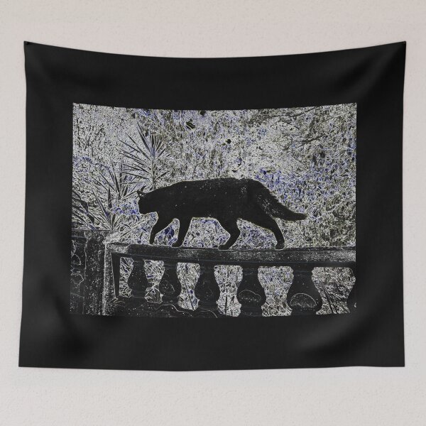 Item preview, Black Cat Dark Night Garden Walk  designed and sold by SpiritGifts.