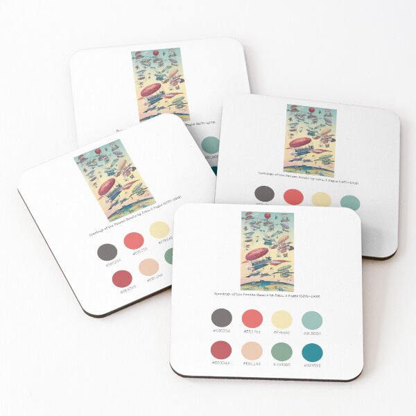 Item preview, Colour Palette of Openings of the Panama Canals by John. S Pughe (1870-1909) designed and sold by CoffeewithAnh.