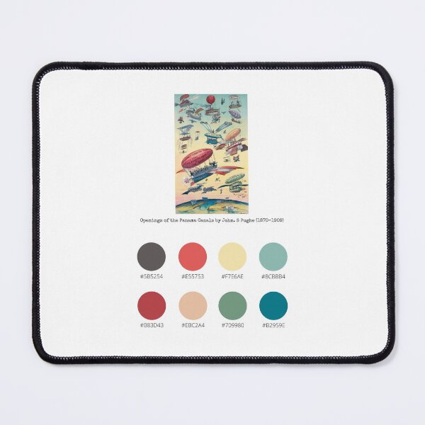 Item preview, Colour Palette of Openings of the Panama Canals by John. S Pughe (1870-1909) designed and sold by CoffeewithAnh.