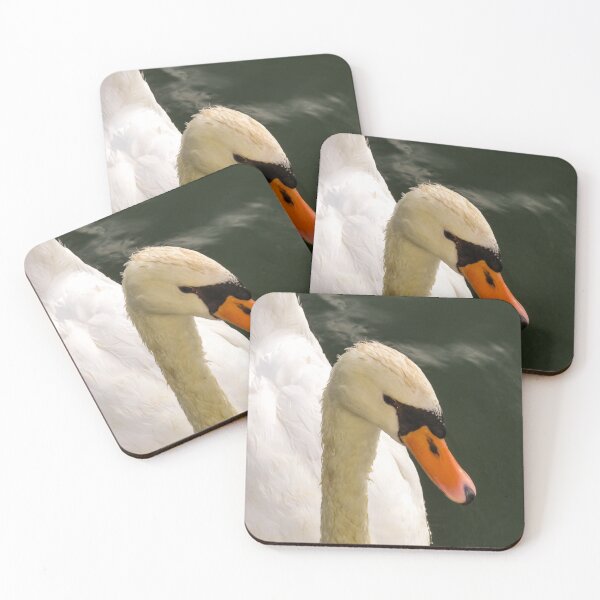 Item preview, Close up of white swan designed and sold by Ann Biddlecombe.