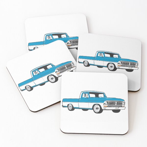 Item preview, 70s White Blue F Truck designed and sold by CoolRide.