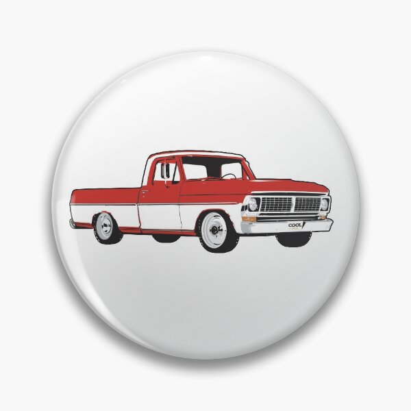 Item preview, 70s White Red F Truck designed and sold by CoolRide.