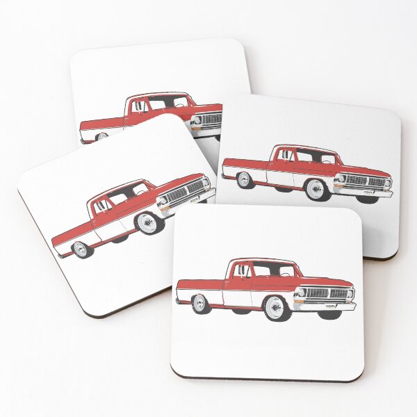 Item preview, 70s White Red F Truck designed and sold by CoolRide.
