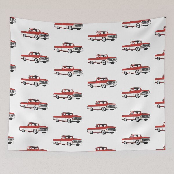 Item preview, 70s White Red F Truck designed and sold by CoolRide.