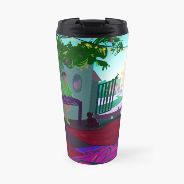 Bright summer time party in Moscow Travel Mug