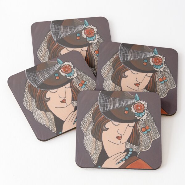 Item preview, Lady portrait - Hommage painting by Ksavera designed and sold by KsaveraArt.