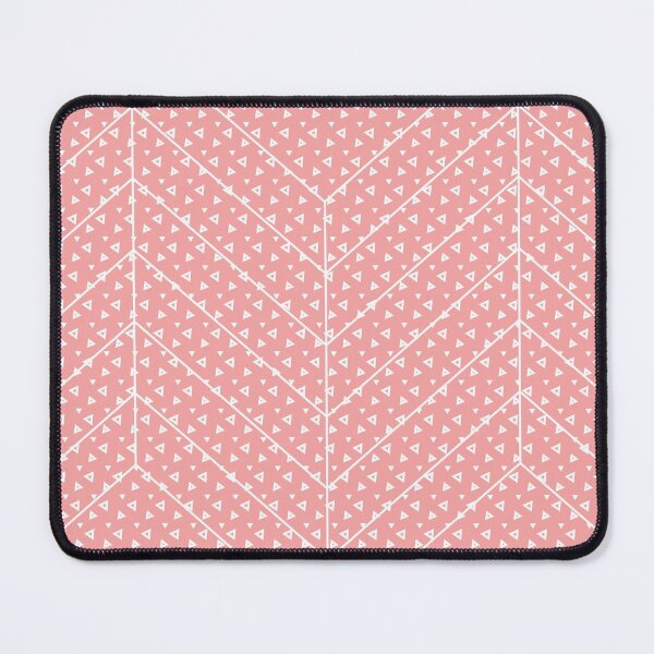 Item preview, Salmon pink lines triangles pattern Geometric design designed and sold by Kirovair.