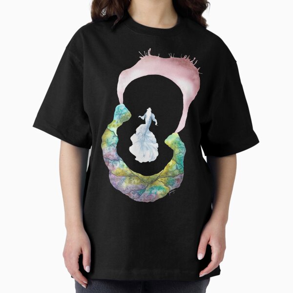 Breathe Out Blue Camiseta oversize