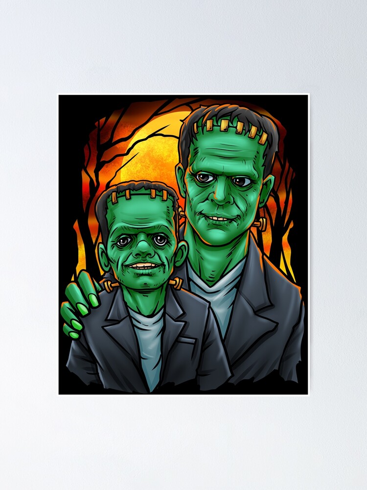 “Frankenstein Dad & Son” Poster for Sale by Mrpotts73 | Redbubble