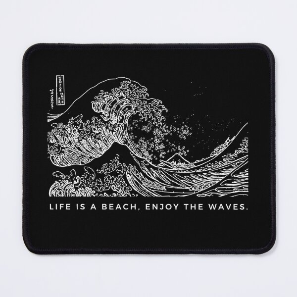 Item preview, Life is a Beach Enjoy The Waves, The Great Wave Off Kanagawa Classic Japan Art designed and sold by Rislam.
