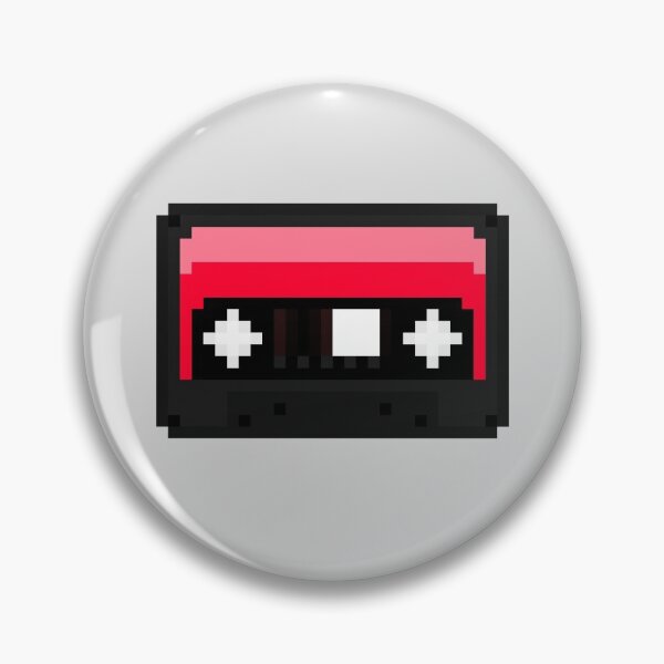 Item preview, Red Pixel Cassette Tape designed and sold by rin3d .