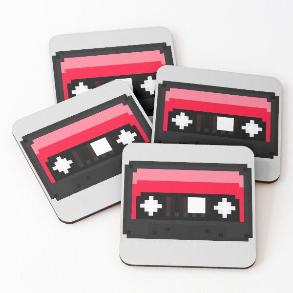 Item preview, Red Pixel Cassette Tape designed and sold by rin3d .