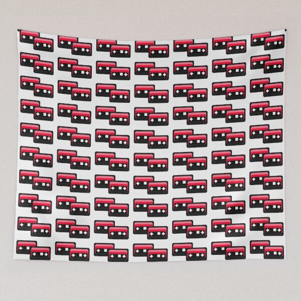 Item preview, Red Pixel Cassette Tape designed and sold by rin3d .