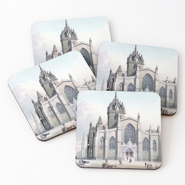 Item preview, Vintage Illustration of St Giles' Cathedral, Old Town Edinburgh designed and sold by yourscotland.