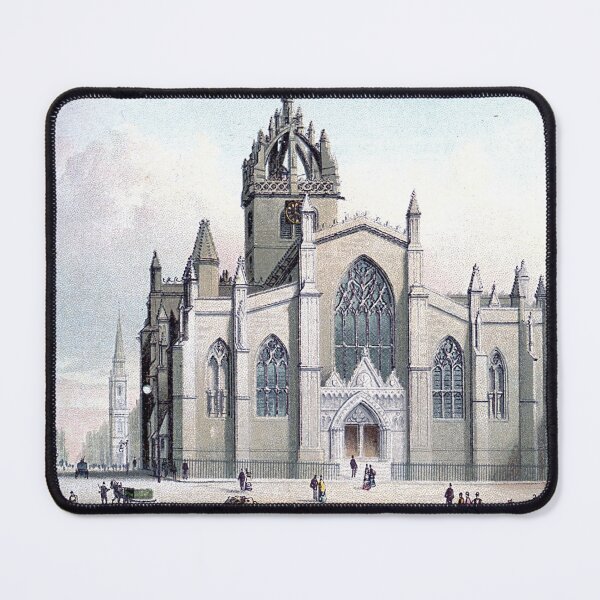 Item preview, Vintage Illustration of St Giles' Cathedral, Old Town Edinburgh designed and sold by yourscotland.