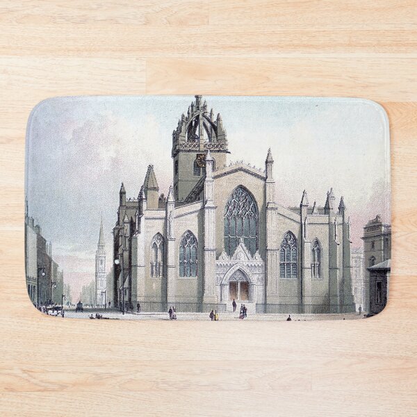 Item preview, Vintage Illustration of St Giles' Cathedral, Old Town Edinburgh designed and sold by yourscotland.