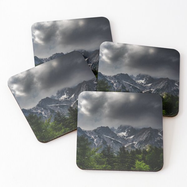 Item preview, Stormy skies above mountains and spring forest designed and sold by Patrik Lovrin.