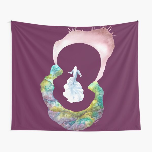 Breathe Out Blue Tela decorativa