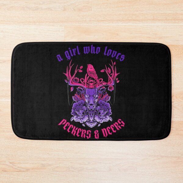 Item preview, Just a girl who loves peckers and deers - funny designed and sold by narilex.