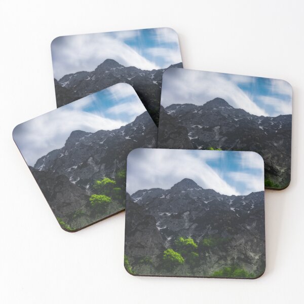 Item preview, Sun lit green forest beneath the mountains designed and sold by Patrik Lovrin.